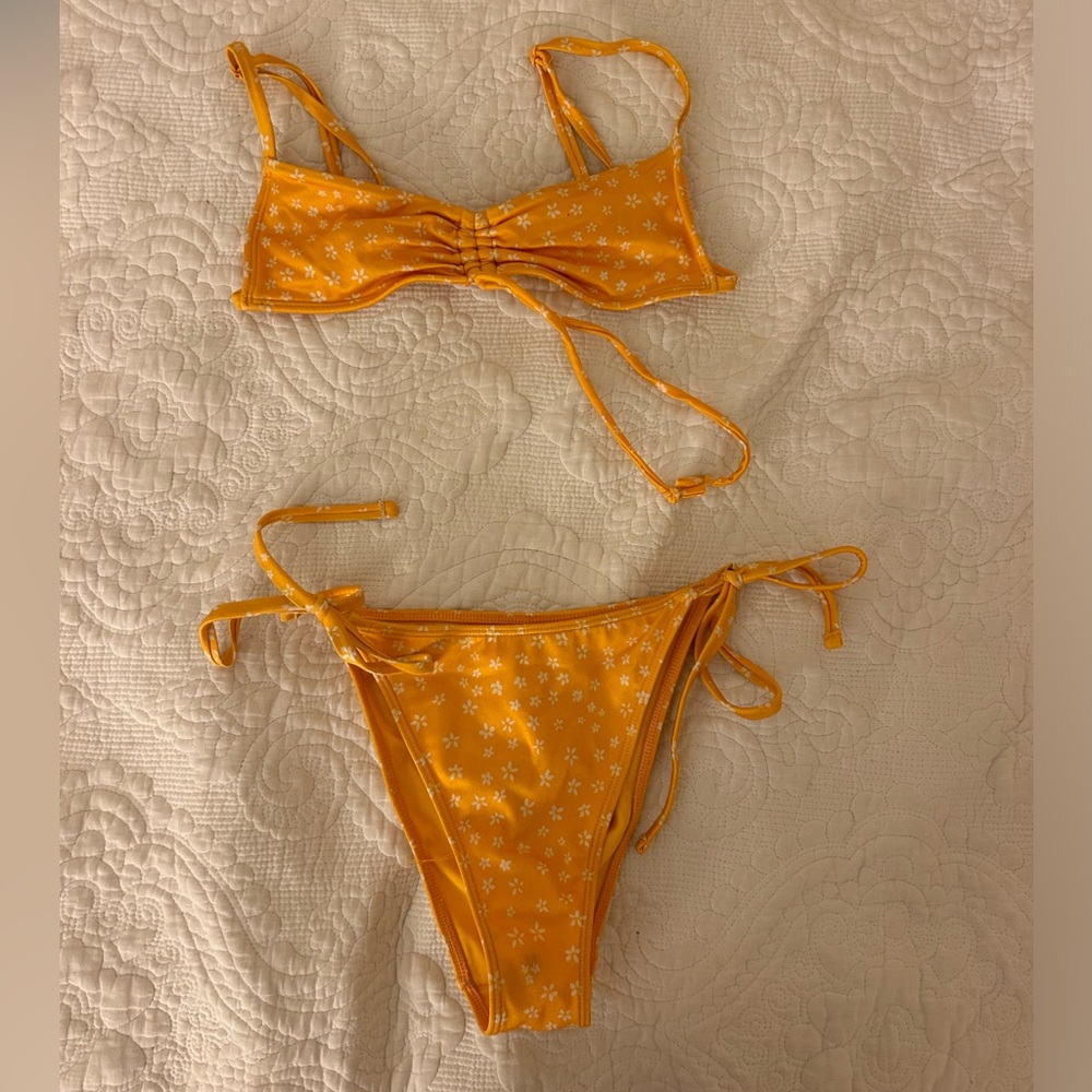 L.A. Hearts Floral Orange Bikini